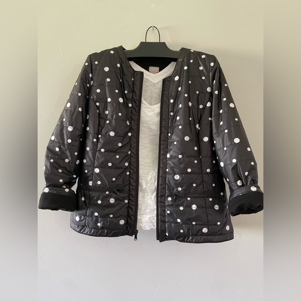 Chicos lightweight puffer jacket size 0